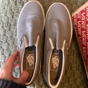Gray Slip On Vans